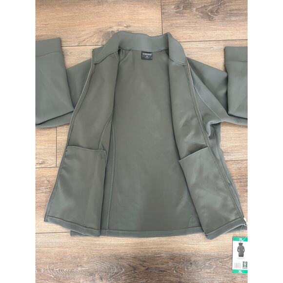 NWT 32 Degrees Heat Women's Active Full Zip Jacket Castor Gray Size XL - Picture 3 of 8